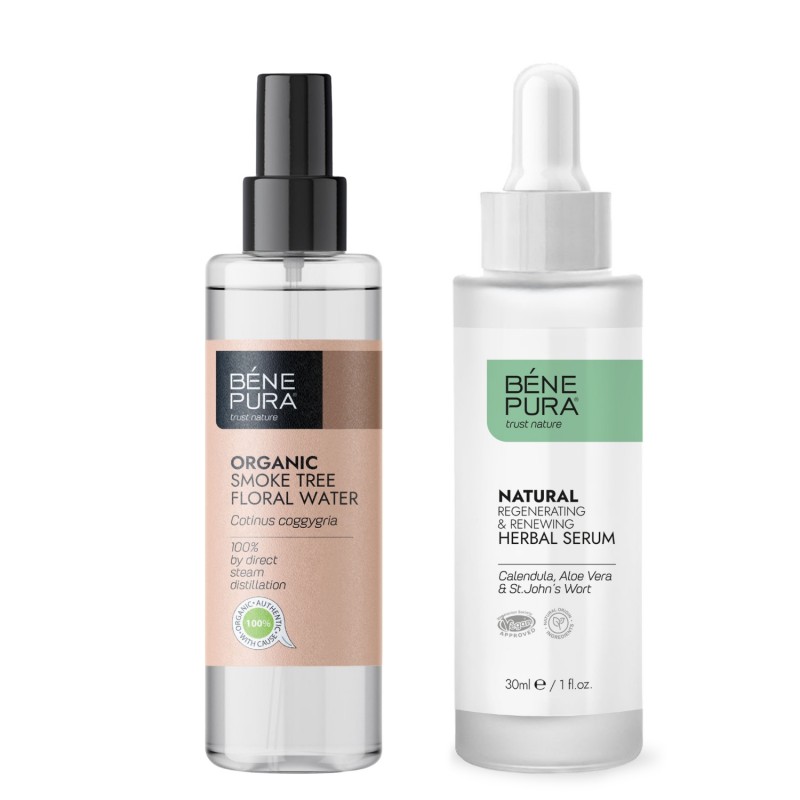 Verbesserung bei Akne und Pickeln mit Perückenstrauch Blütenwasser - GMC