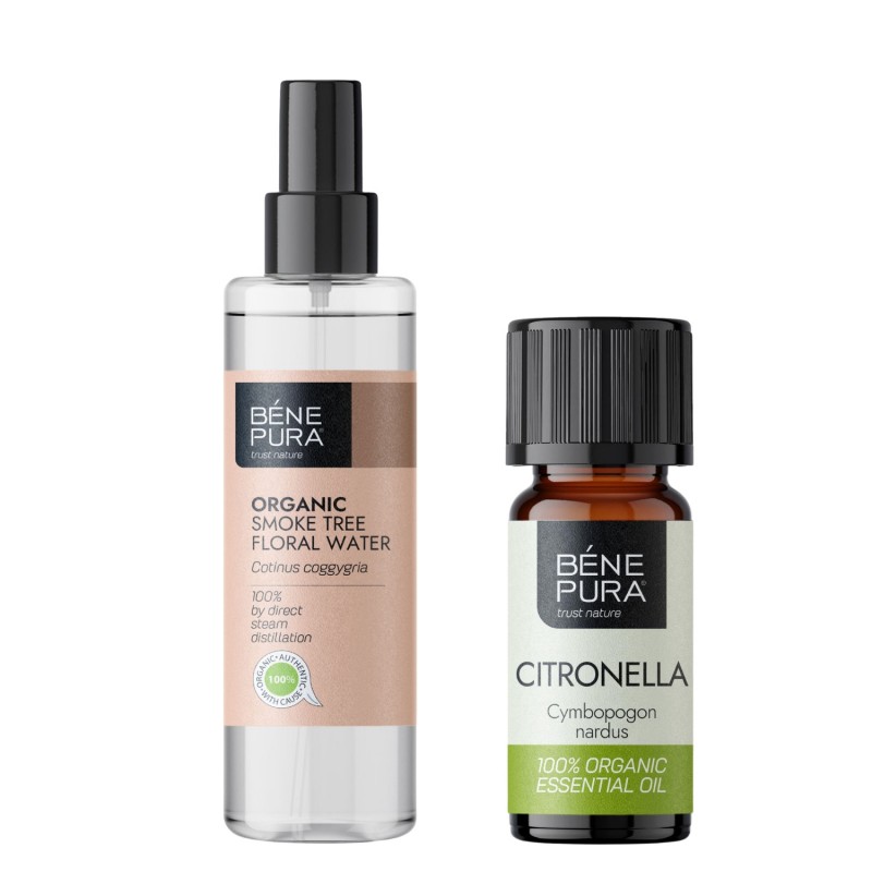 Unterstützung bei Akne und Pickeln mit Perückenstrauch Blütenwasser und Ätherisches Citronella Öl - Produktvergleich