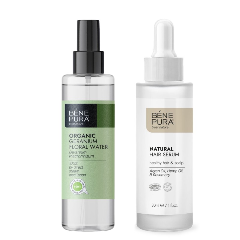 Hilfe bei fettiger Kopfhaut und Schuppen mit Haarserum mit Rosmarinöl und Arganöl - GMC