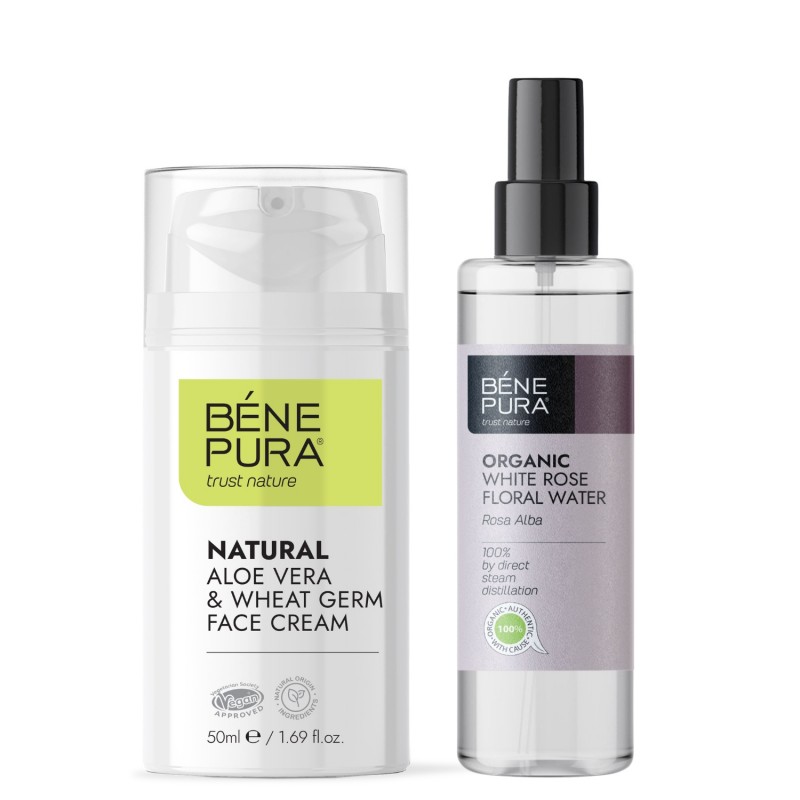 Natürliche Pflege bei problematischer und gereizter Haut mit Gesichtscreme mit Aloe Vera und Weizenkeime - GMC