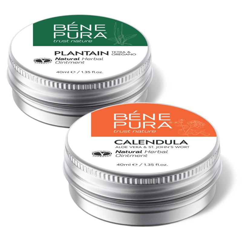 Linderung von Hautreizungen mit Salbe mit Wegerich - GMC