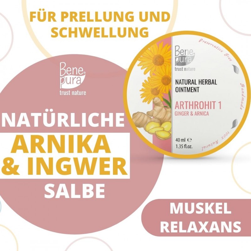 Prellungen Salbe mit Arnika und Ingwer - 40 ml - Produktvergleich