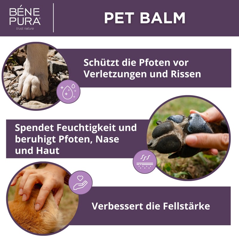 3x Regenerierende Hunde Pfoten balsam mit Ringelblumen - 40ml