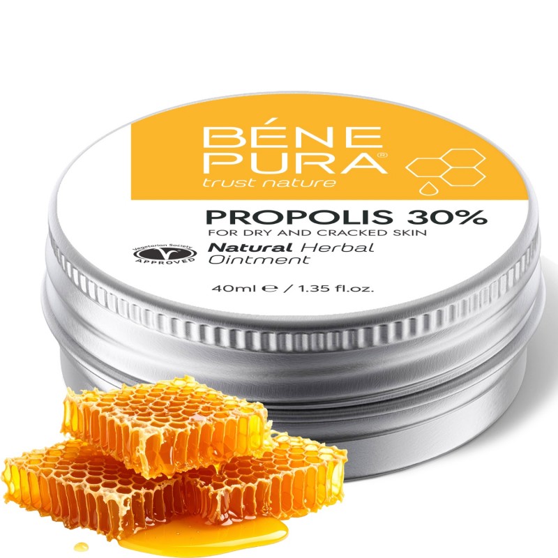 Propolis salbe gegen Trockene haut mit 30% Propolis - 40ml - Salben bei lippenherpes