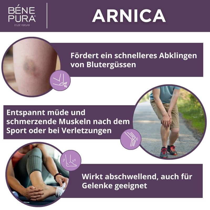 Arnika salbe gegen Blaue flecken und Schwellungen - 40ml