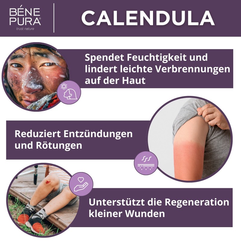 Ringelblumensalbe gegen Verbrennungen, Wunden und Narben mit Aloe Vera und Johanniskraut - 40ml