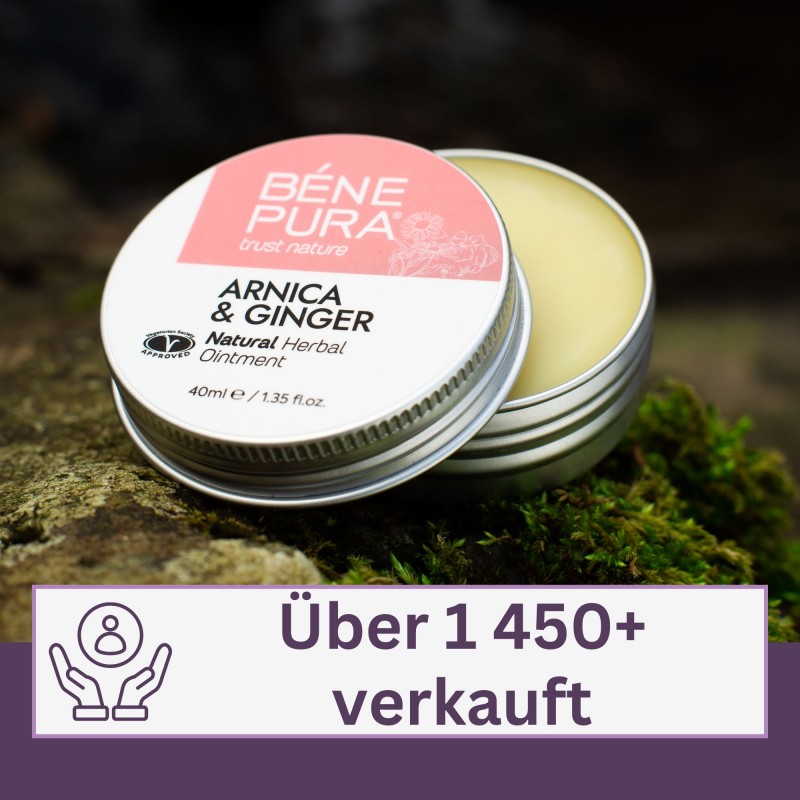 Arnika salbe gegen Blaue flecken und Schwellungen mit Ingwer - 40ml