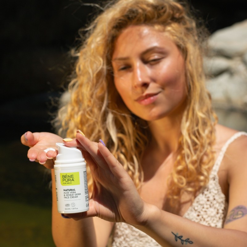 Natürliche Gesichtscreme mit Aloe Vera - 50ml