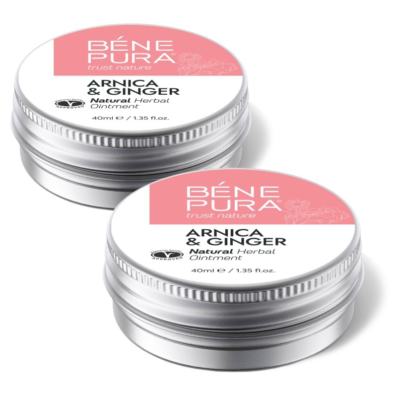 2x Arnika salbe gegen Blaue flecken und Schwellungen mit Ingwer - 40ml - Produktvergleich