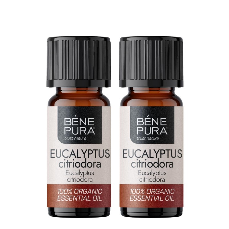 2x Bio Ätherisches Eukalyptus Citriodora Öl - 10ml - Benepura.de 2x Bio Ätherisches Eukalyptus Citriodora Öl - 10ml