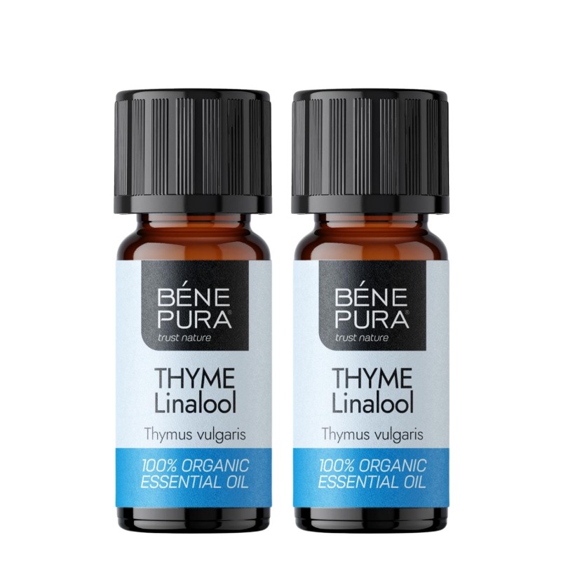 2x Bio Ätherisches Thymian Linalool Öl - 10ml - Benepura.de 2x Bio Ätherisches Thymian Linalool Öl - 10ml