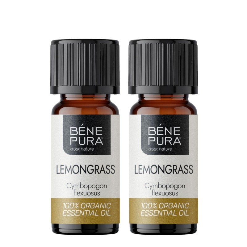 2x Bio Ätherisches Zitronengrasöl - 10ml - Benepura.de 2x Bio Ätherisches Zitronengrasöl - 10ml
