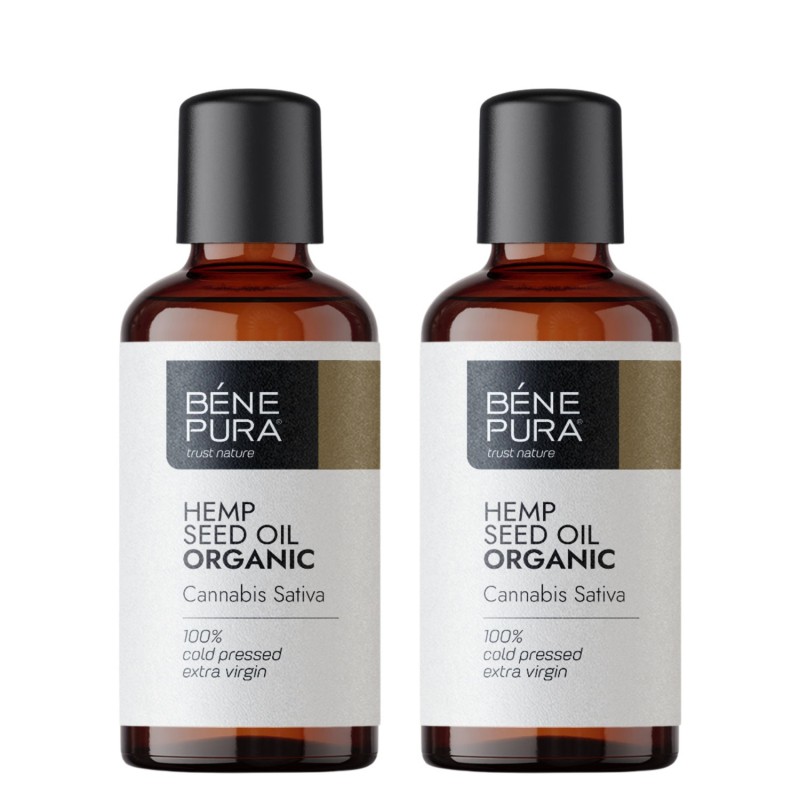 2x Bio Hanfsamen Trägeröl - 100ml - Benepura.de 2x Bio Hanfsamen Trägeröl - 100ml