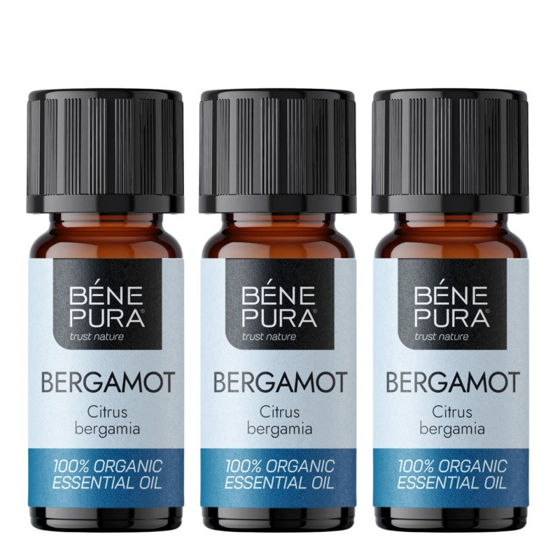 3x Bio Ätherisches Bergamotte Öl - 10ml - Benepura.de 3x Bio Ätherisches Bergamotte Öl - 10ml