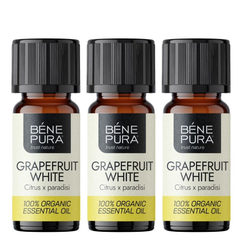 3x Bio Ätherisches Grapefruit Öl Weiß - 10ml - Benepura.de 3x Bio Ätherisches Grapefruit Öl Weiß - 10ml