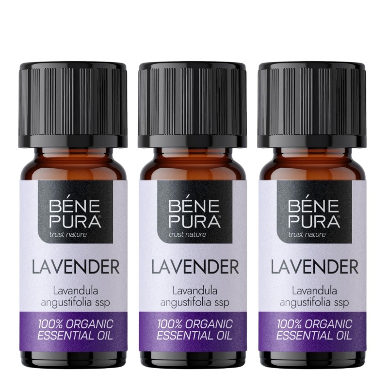 3x Bio Ätherisches Lavendelöl - 10ml - Benepura.de 3x Bio Ätherisches Lavendelöl - 10ml