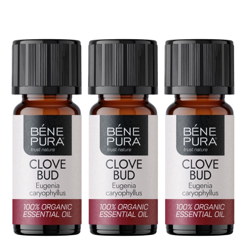 3x Bio Ätherisches Nelkenöl - 10ml - Benepura.de 3x Bio Ätherisches Nelkenöl - 10ml