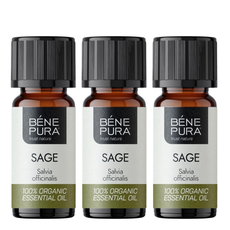 3x Bio Ätherisches Salbeiöl - 10ml