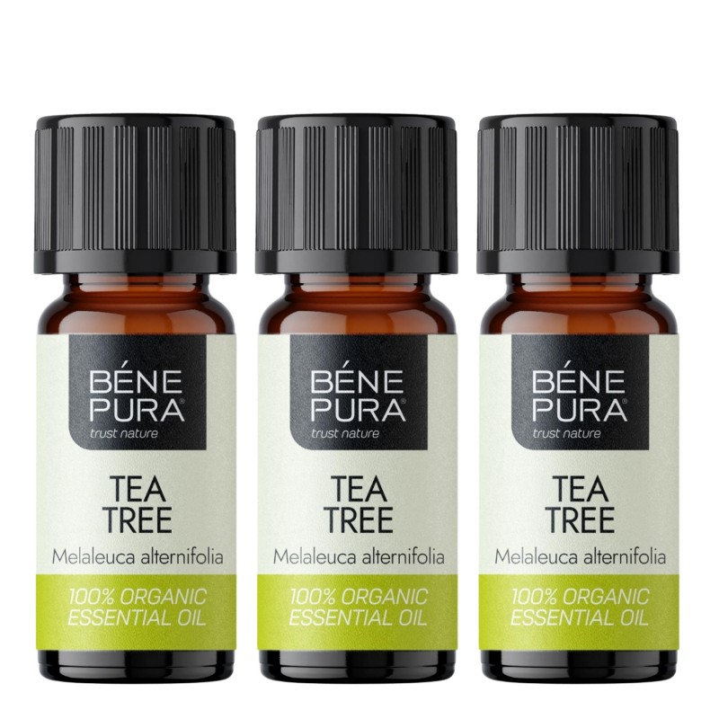 3x Bio Ätherisches Teebaumöl - 10ml - Benepura.de 3x Bio Ätherisches Teebaumöl - 10ml