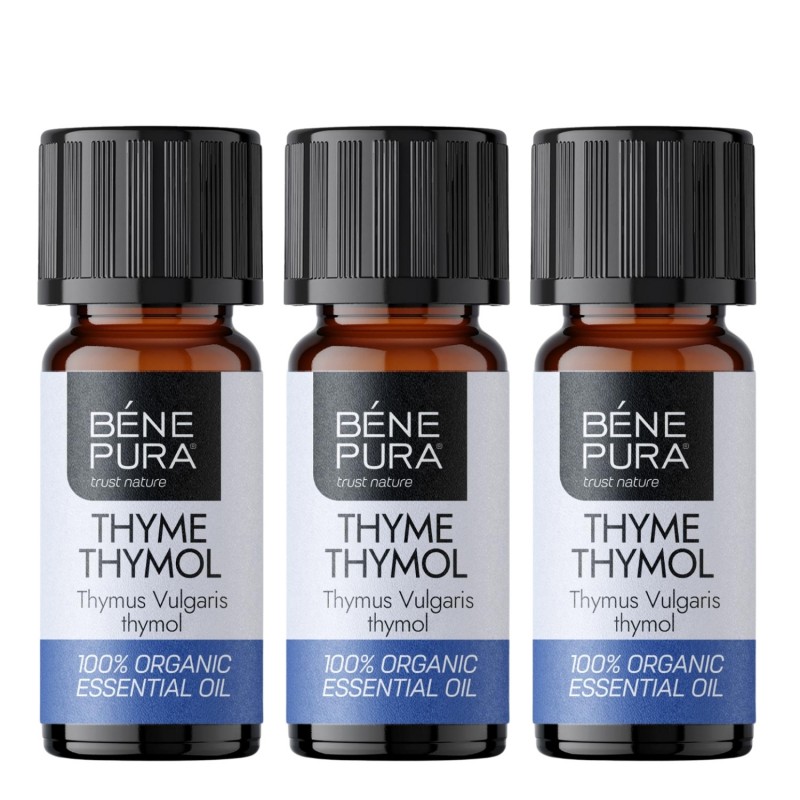 3x Bio Ätherisches Thymian Thymol Öl - 10ml - Benepura.de 3x Bio Ätherisches Thymian Thymol Öl - 10ml