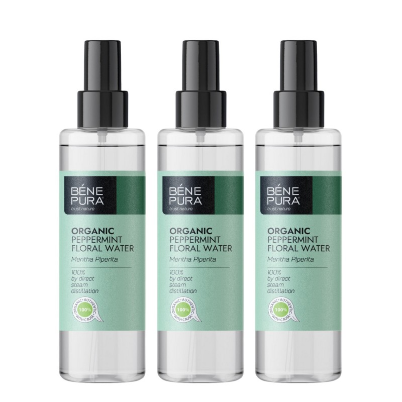 3x Bio Minz Blütenwasser - 250ml - Benepura.de 3x Bio Minz Blütenwasser - 250ml