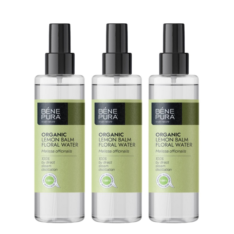 3x Bio Zitronenmelisse Blütenwasser - 250ml