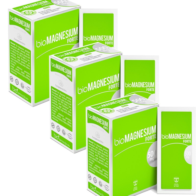 Bio Magnesium Forte 500 mg - 3x20 Beutel - Nahrungsergänzungsmittel