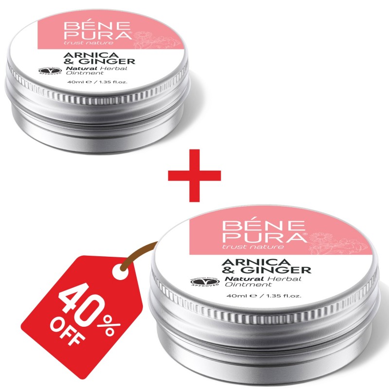 2x Arnika salbe gegen Blaue flecken und Schwellungen mit Ingwer - 40ml - Produktvergleich