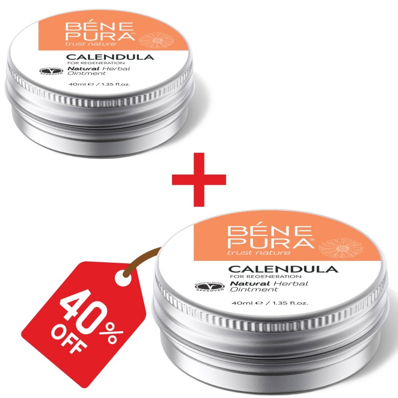 2x Ringelblumensalbe gegen Verbrennungen, Wunden und Narben - 40ml