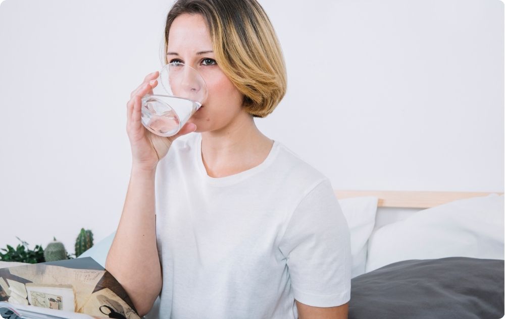 Ausreichend Wasser trinken