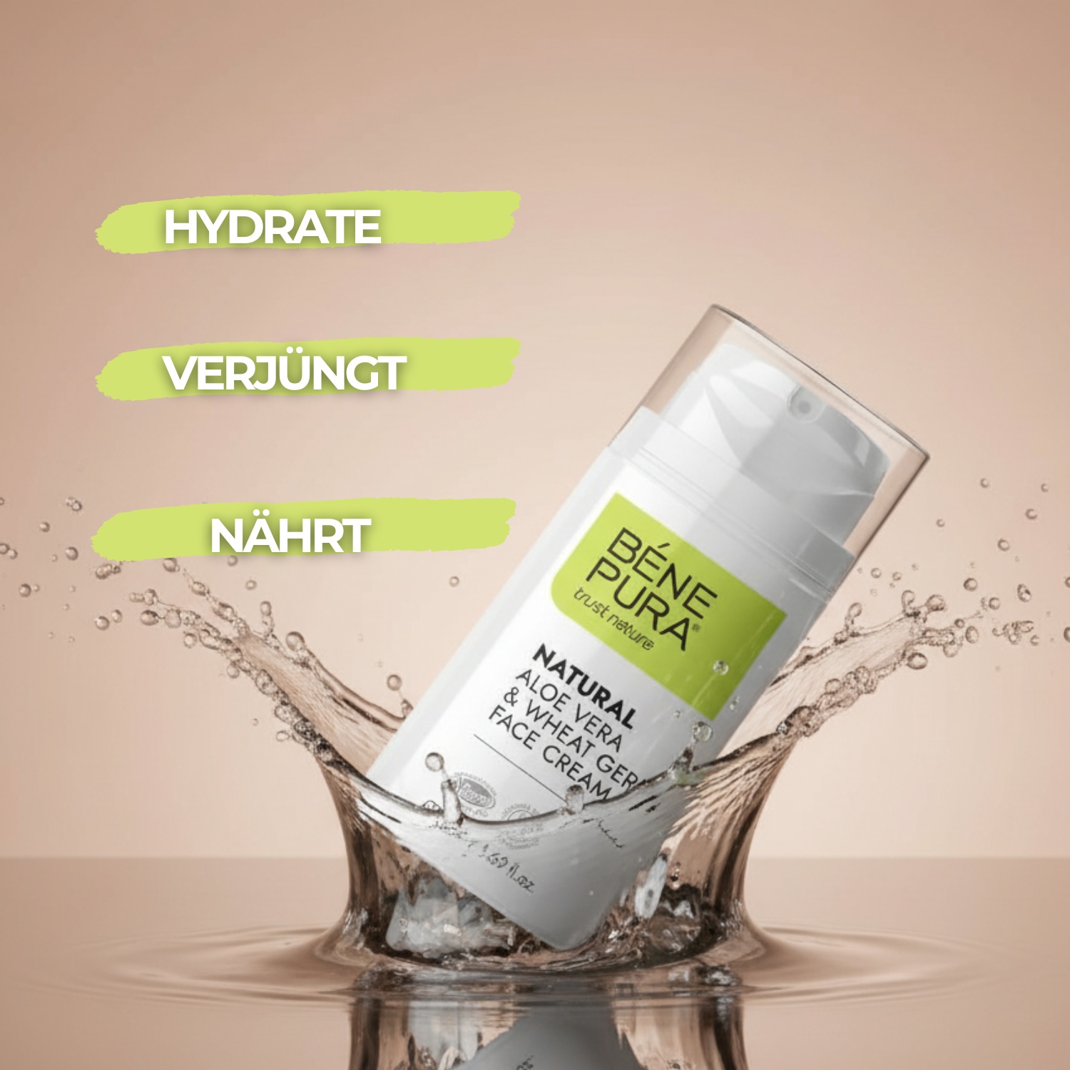 Natürliche Gesichtscreme mit Aloe Vera - 50ml