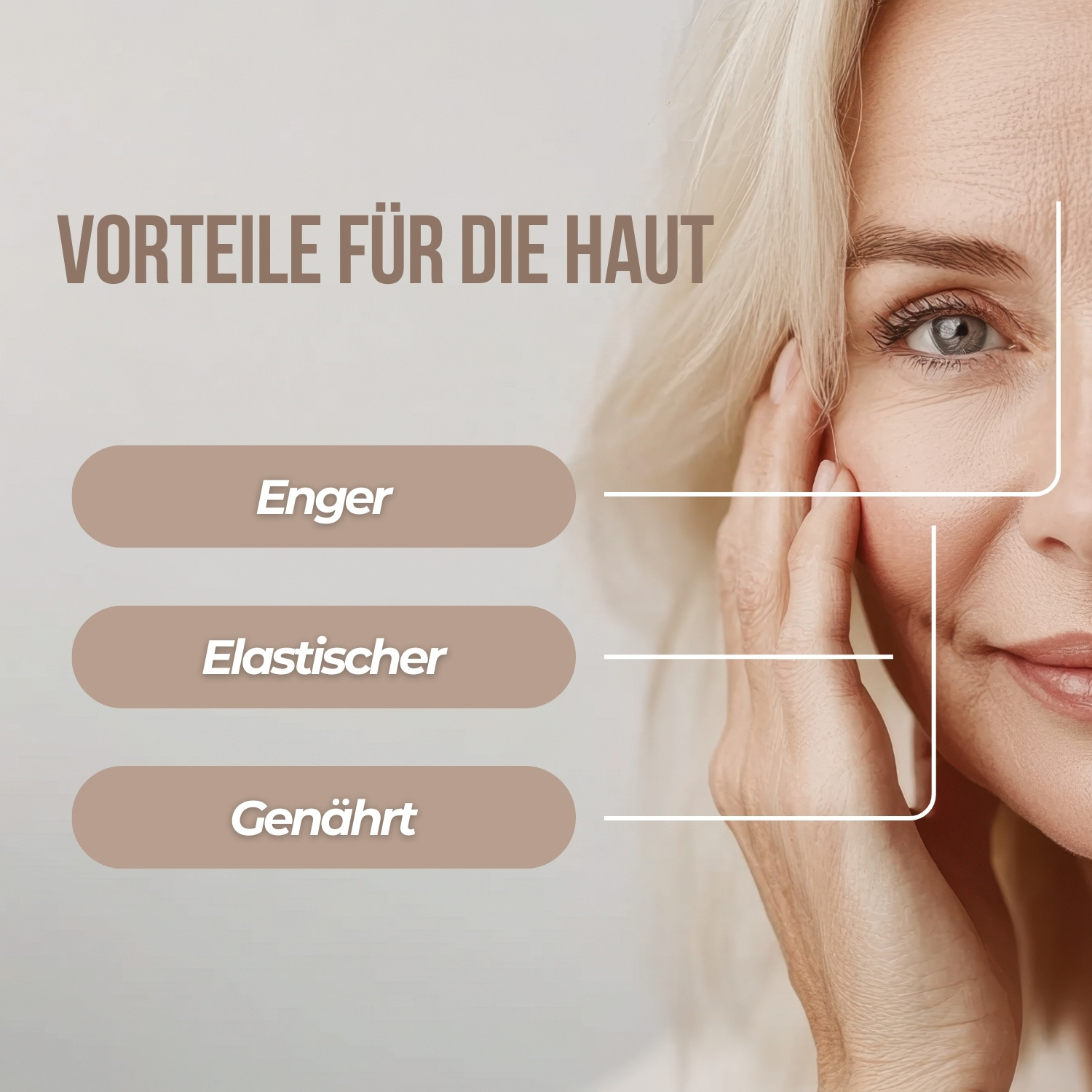 Natürliche Gesichtscreme mit Hyaluron und Coenzym Q10 - 50ml