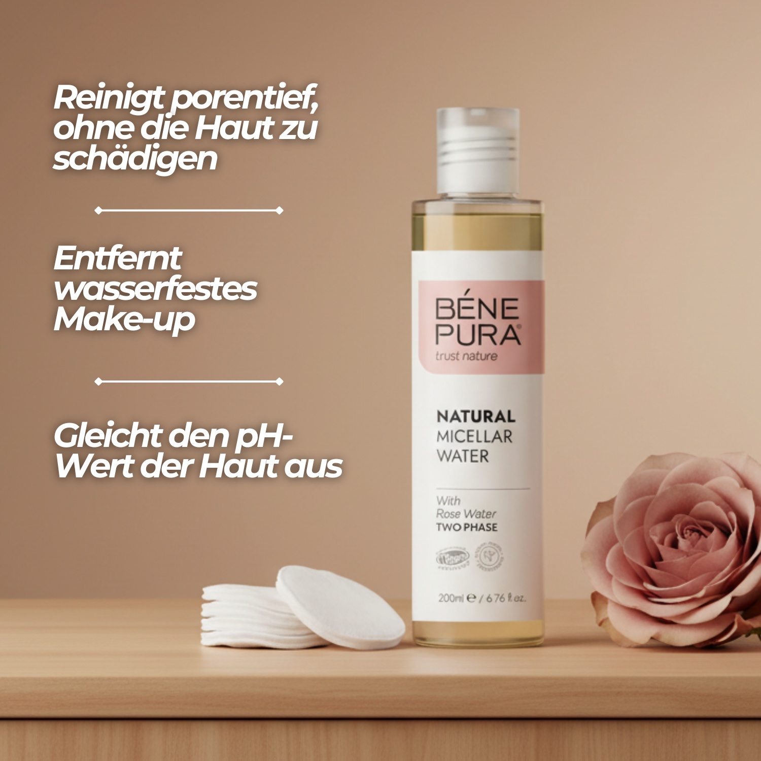 Natürliches Zweiphasige Mizellenwasser - 200ml